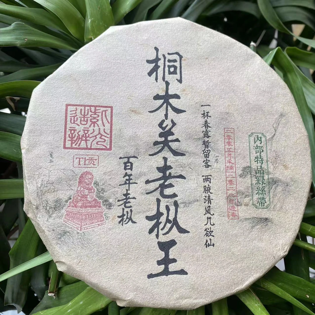 雨腾古茶 桐木关老枞王百年老枞NB特品绿丝带T1贡300g/饼