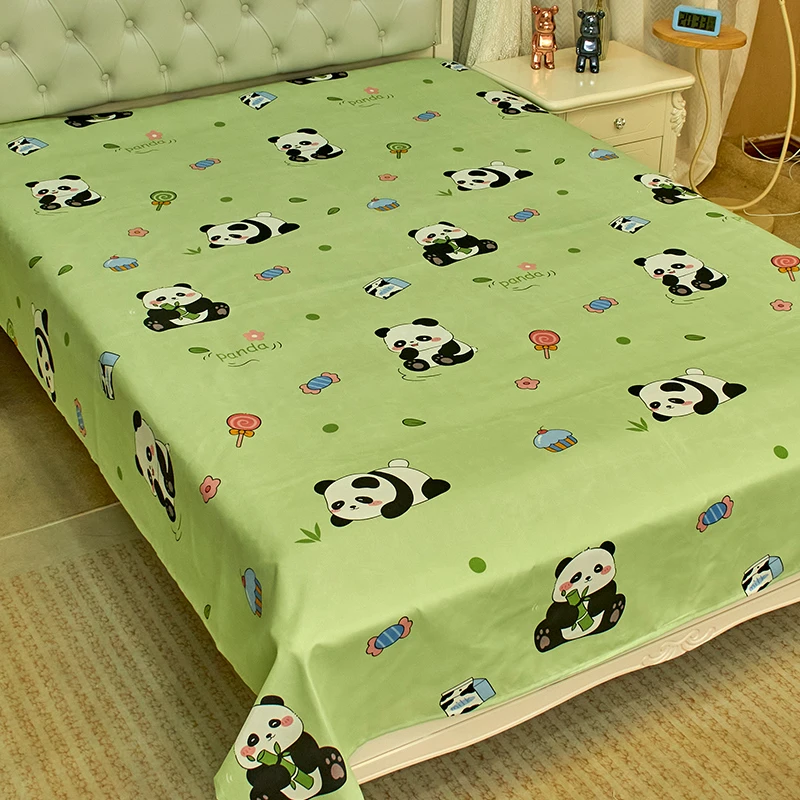 【绿色熊猫】加厚网红学生单人宿舍家用床单单件2米X2.3米大床床单