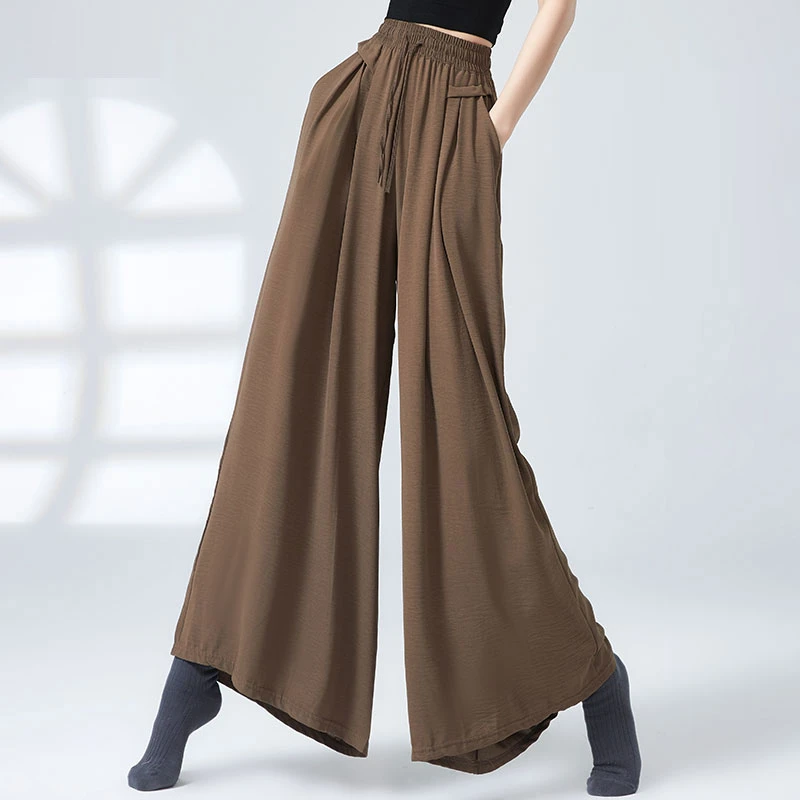 现代舞裤子垂感中国舞演出服古典舞练功服夏季舞蹈阔腿裤2025新款