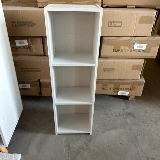 Z30暖白原木三层小书架