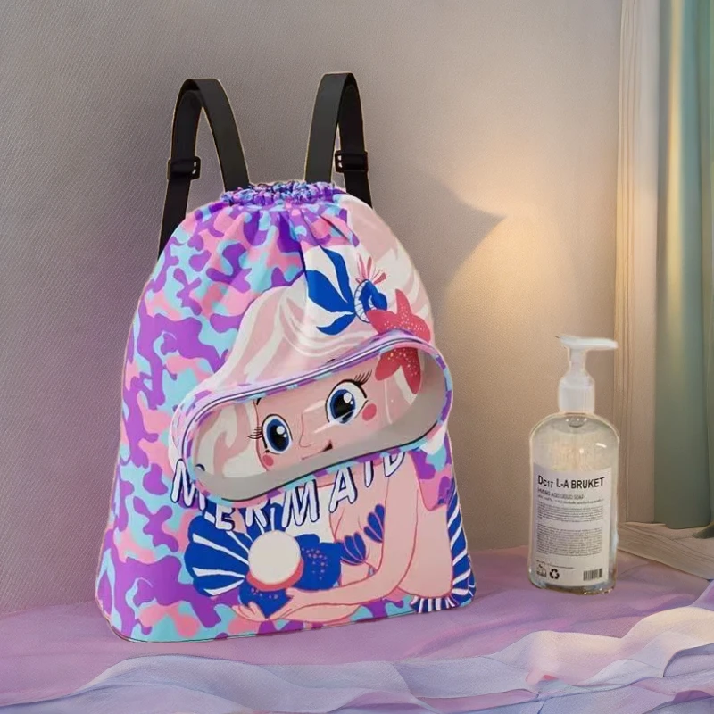 防水儿童游泳包干湿分离洗漱包大容量双肩包收纳袋时尚小学生休闲