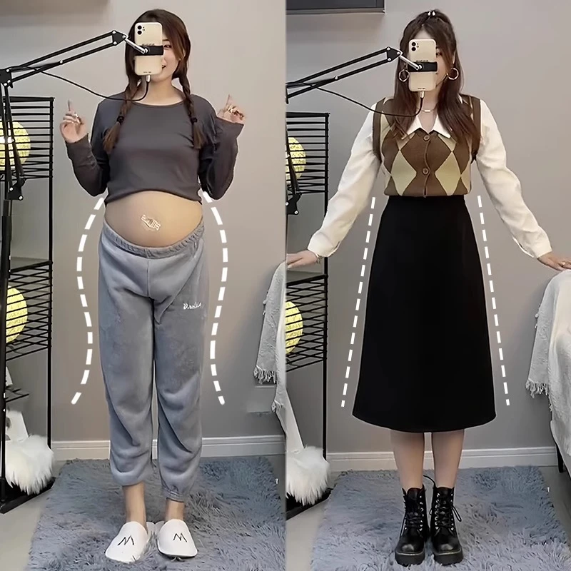 黑色半身裙秋冬新款大码胖mm妹妹高腰显瘦遮肚梨形身材a字裙子