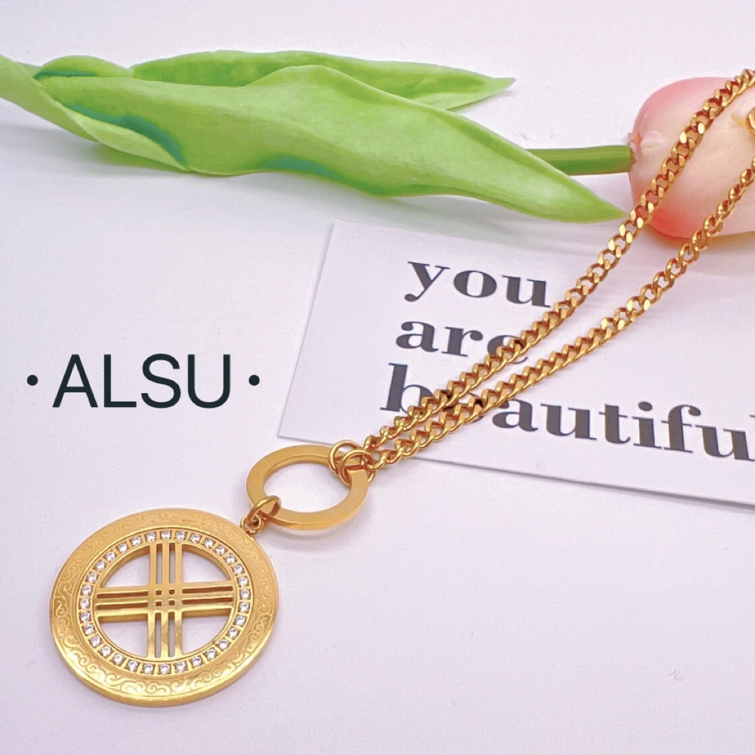 合金项链 ALSU原创民族风休闲毛衣链