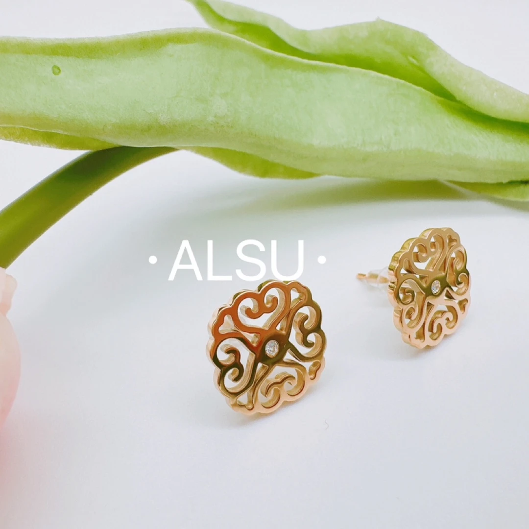 合金耳饰 ALSU原创新款民族风耳钉