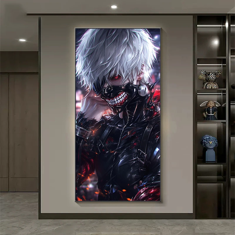 东京食尸鬼动漫周边二次元东京喰种金木研宿舍玄关卧室晶瓷装饰画