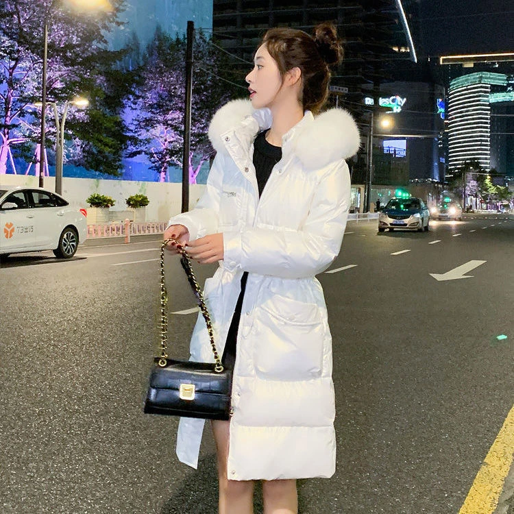 冬季新款#82202修身显瘦中长款棉服