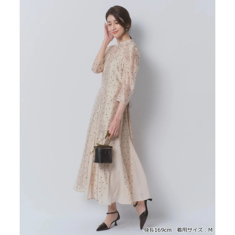 【TaKuMi】日系品牌 A 千金气质百搭复古收腰女装连衣裙