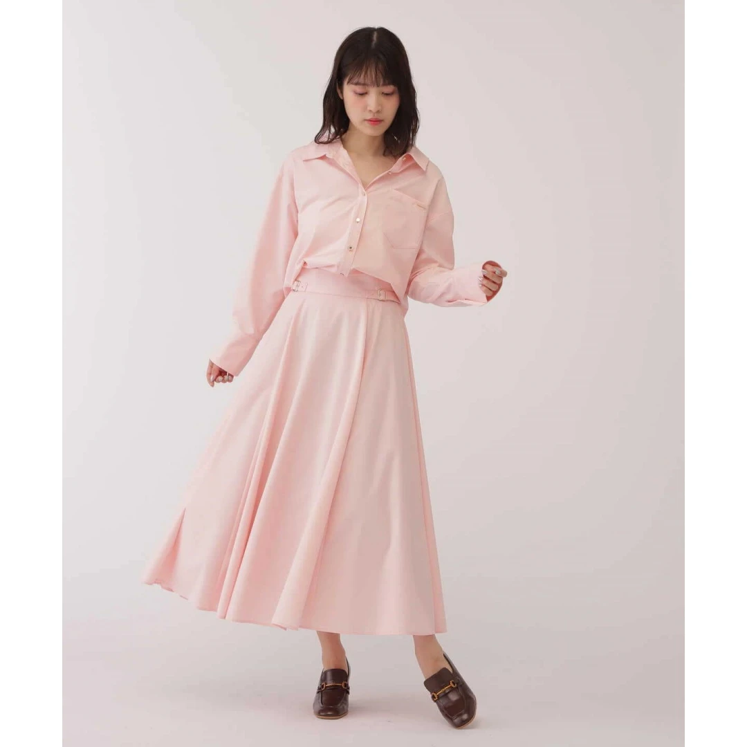 【MonTendre】 秋季新款 J 时尚气质百搭时尚休闲喇叭半身裙