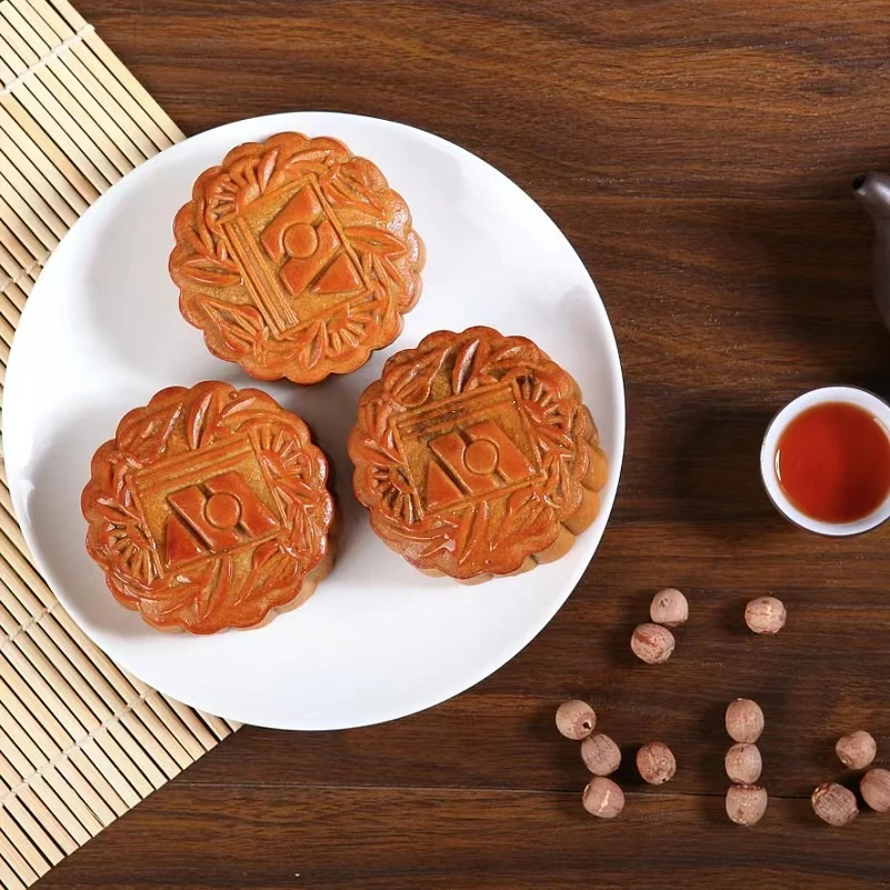 文华酒店七星伴月月饼叉烧五仁豆沙蛋黄莲蓉传统经典中秋送礼手信