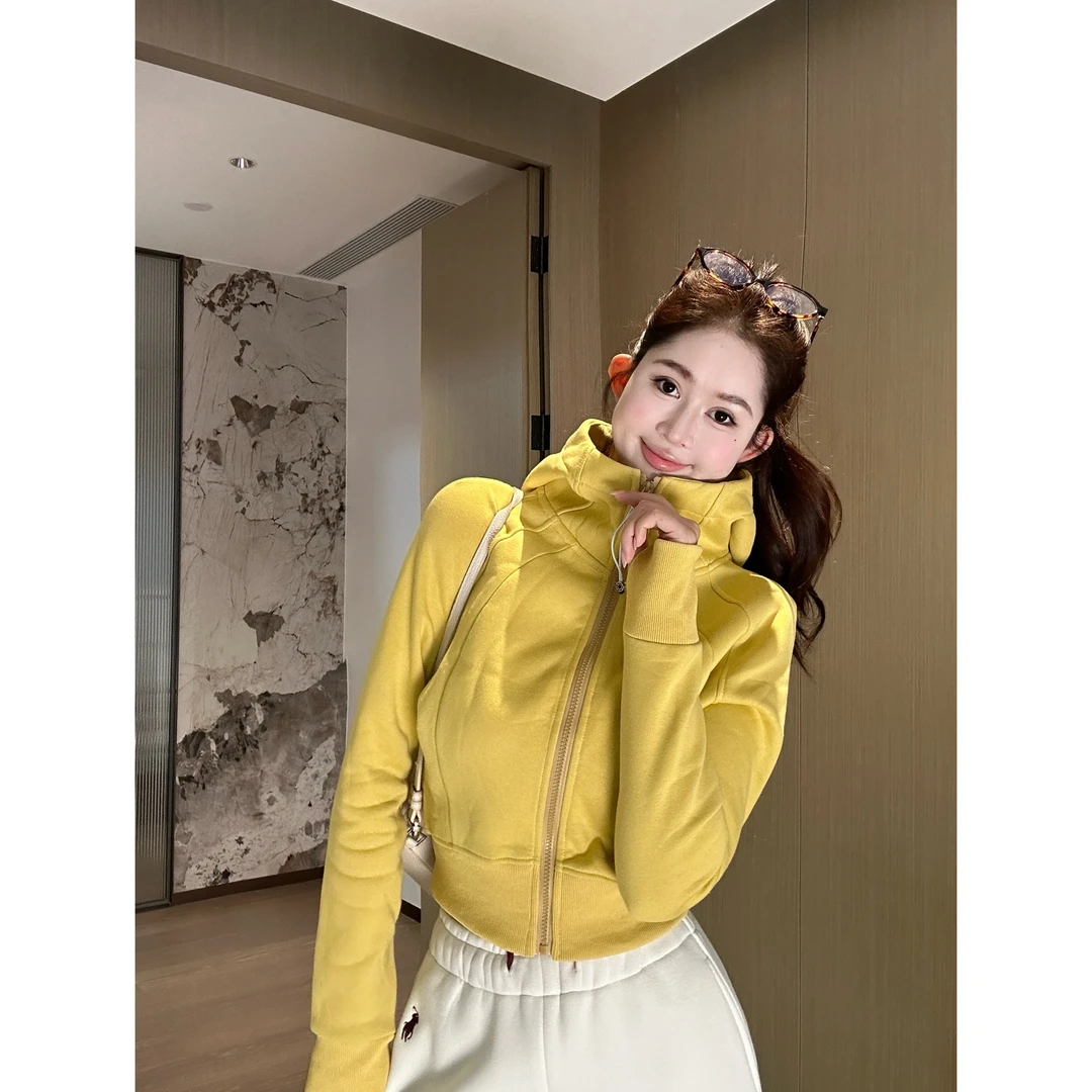 【吸睛卫衣】LEYUAN·高级感高领连帽外套卫衣新款百搭开衫上衣