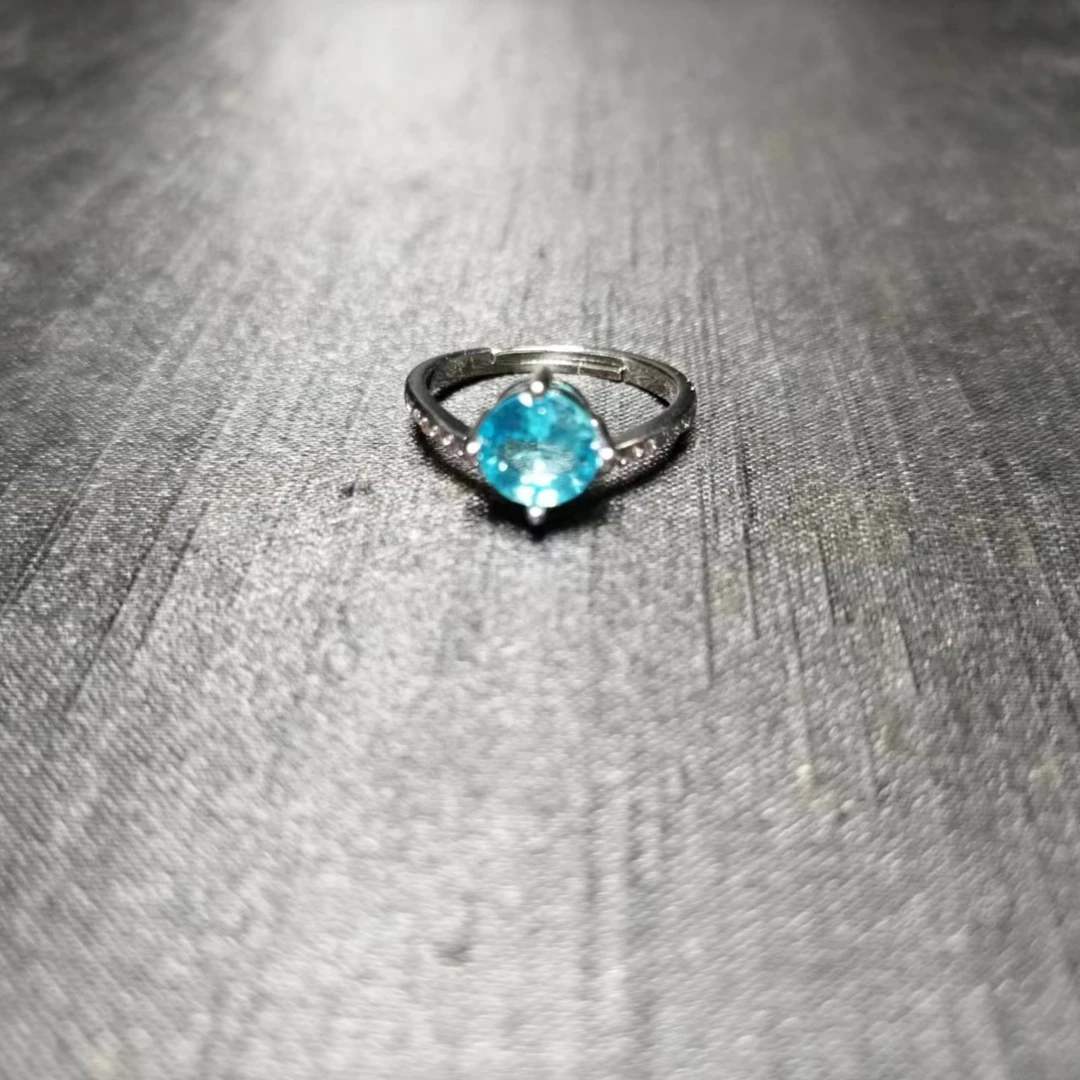 s级收藏戒指 海洋之心戒指气质蓝色时尚简约经典戒指df735