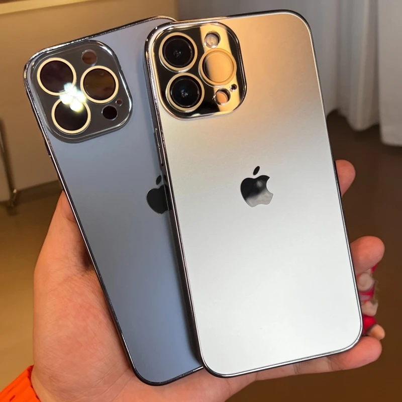 原机色适用苹果14/15/16手机壳iphone13电镀12防摔promax全包硅胶