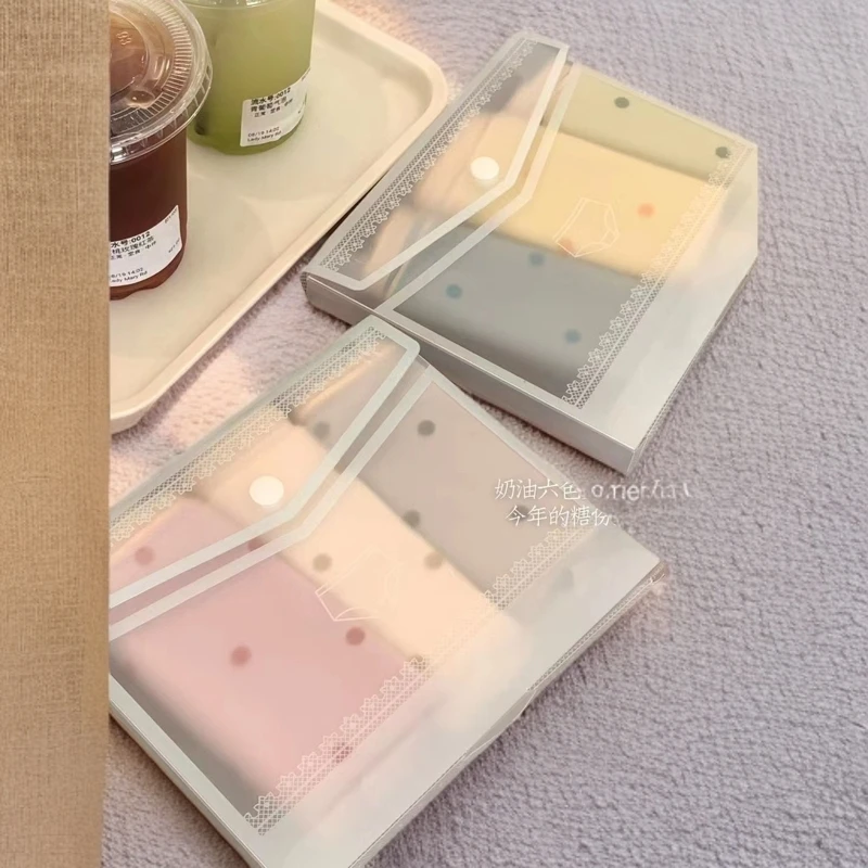 网红爆款奶油波点无痕冰丝内裤女高颜值六色简约透气学生三角内裤