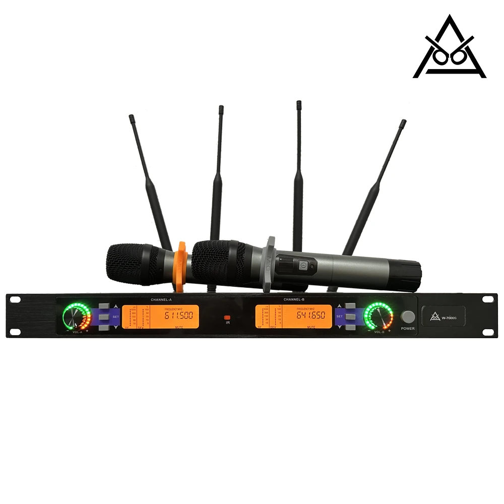 DBA W-7000S高端无线麦克风一拖二演出舞台专业话筒电脑会议适用
