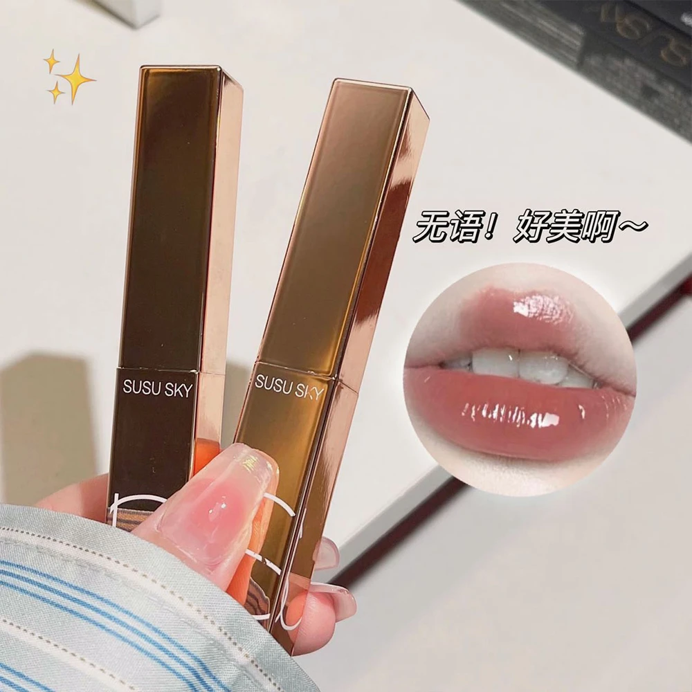 【到手4.89】白开水妆黑金小方管口红哑光丝绒雾面秋冬滋润显白唇釉