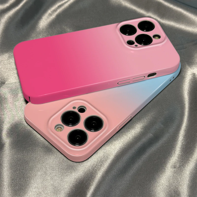 ins高级渐变色适用于苹果14手机壳新款iPhone15promax菲林壳13pro