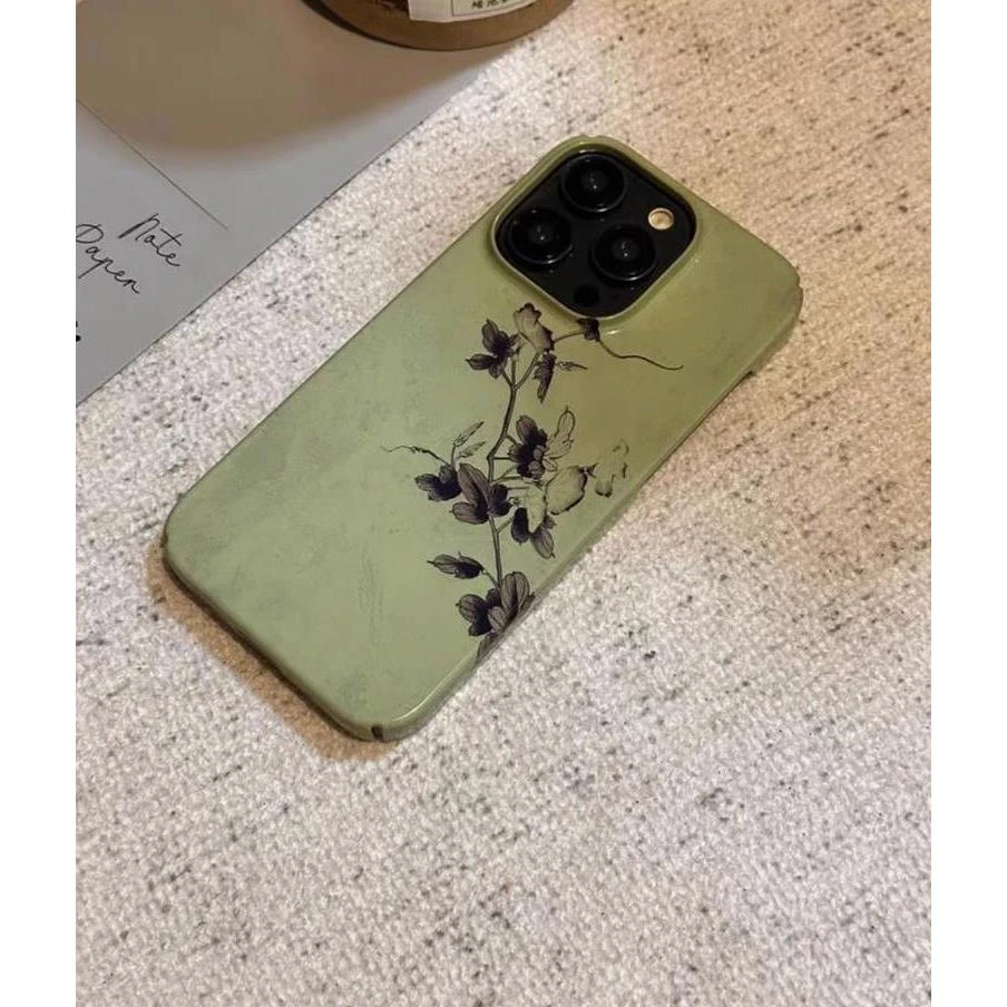 苹果iPhone14promax保护套新款简约硬壳13全包12女中国风11小众15