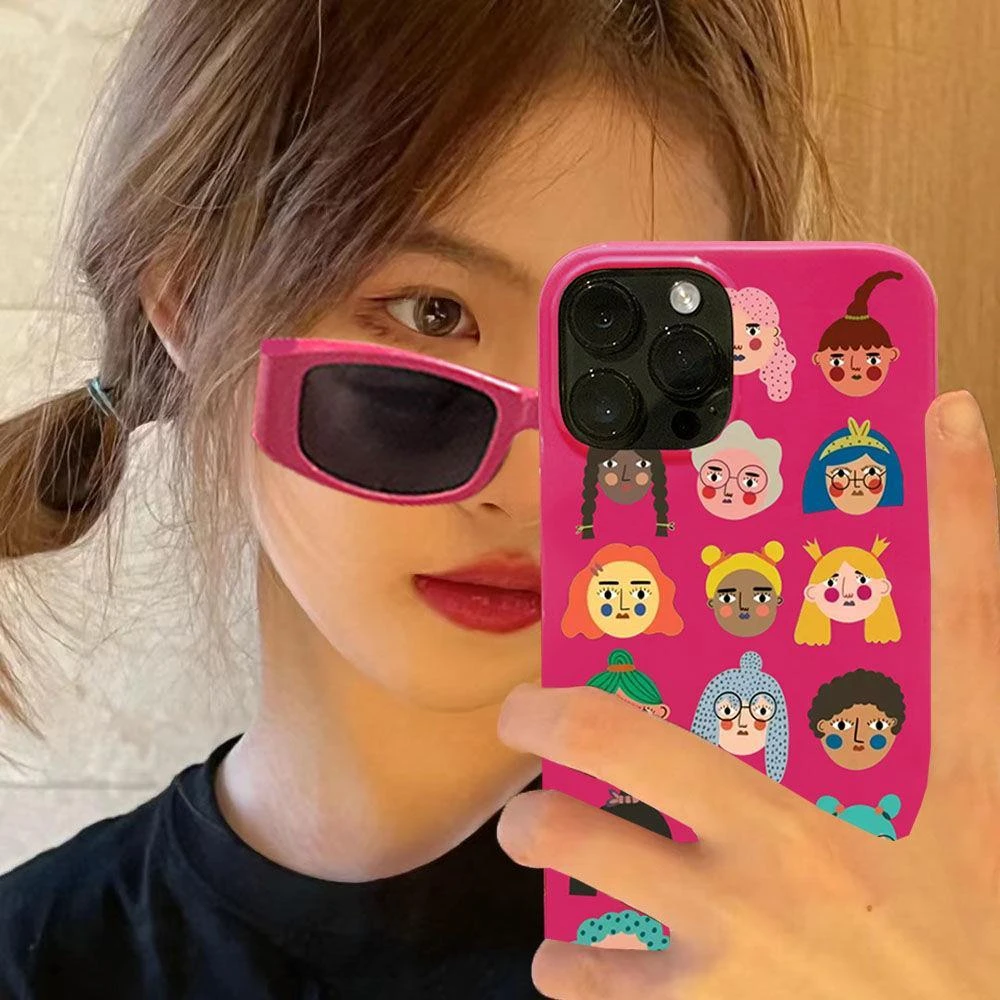 苹果欧美时尚辣妹iPhone13/15/14promax菲林11小众高级颜值手机壳
