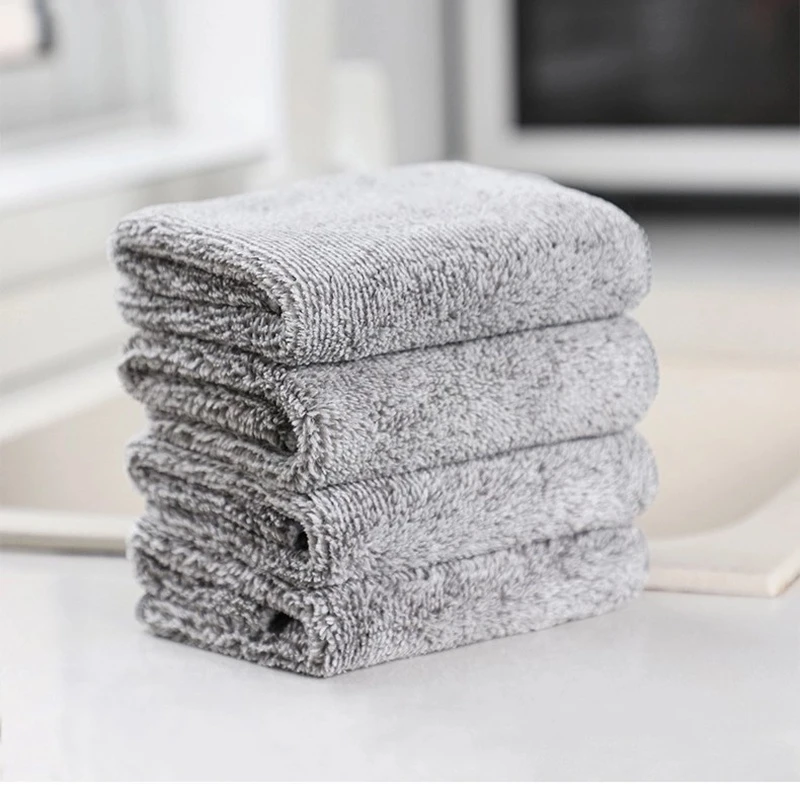 镐玥【居家好物】竹纤维不粘油抹布厨房洗碗擦桌吸水去油去污易清