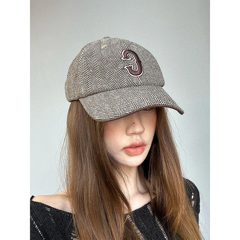 【刺绣棒球帽】秋冬小众刺绣设计大头围显脸小棒球帽ZMM2431016