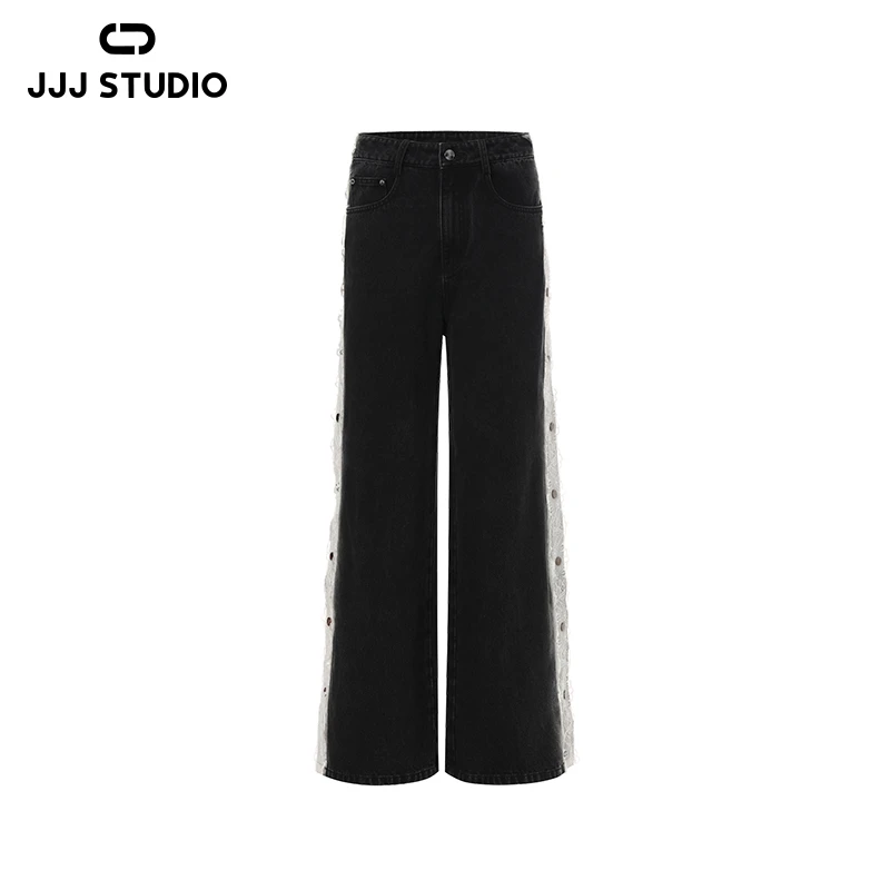 JJJ STUDIO 黑白色牛仔长裤 JUWFW1K278