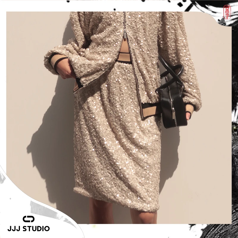 JJJ STUDIO 卡其色半裙 JKWFA1Q262