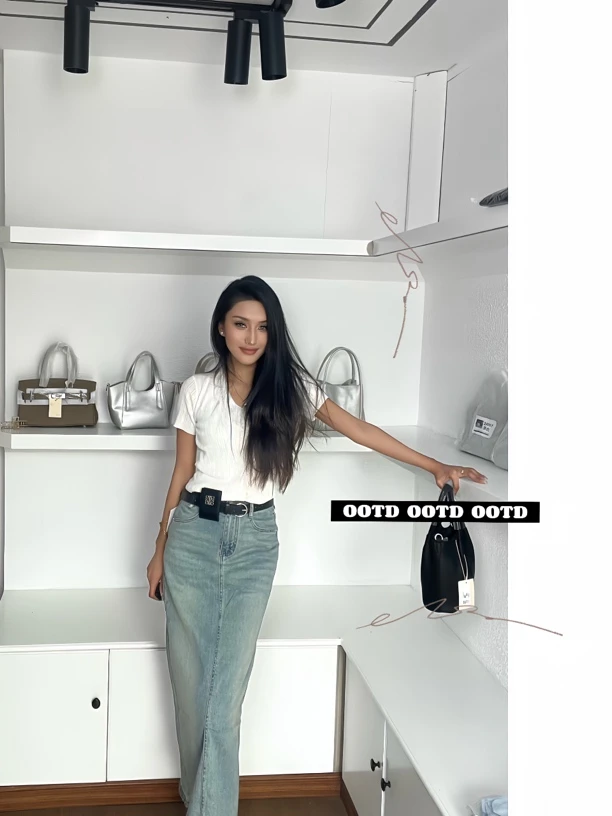 Cutiepie·设计款腰包带显瘦休闲半身裙