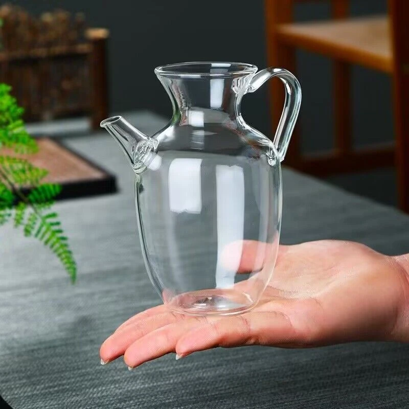 昭奕轩壶玻璃茶具仿宋透明茶道木把透明茶杯手工高档家用加厚耐热