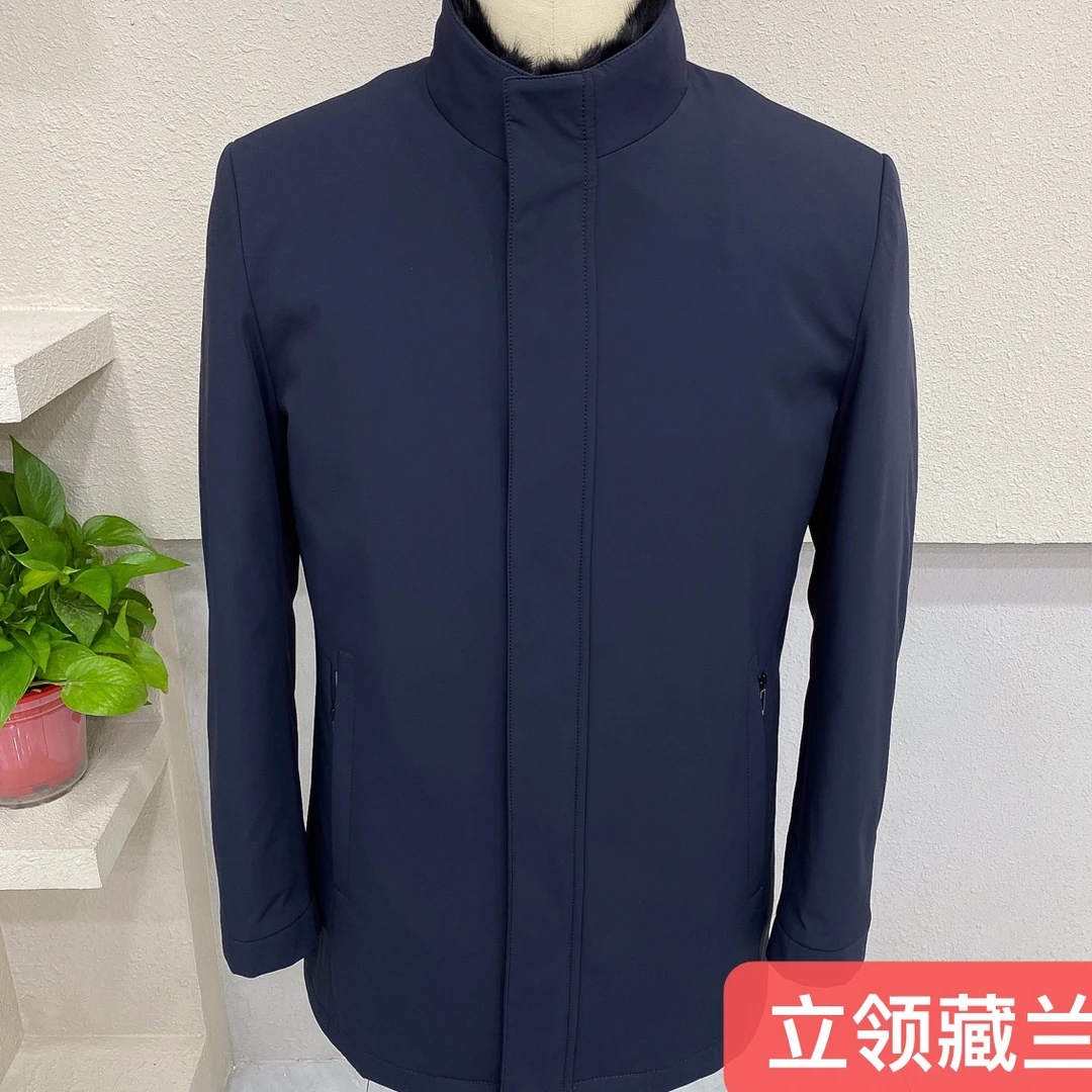 【佳韵】JY-L8882款男士商务立领水貂休闲派克