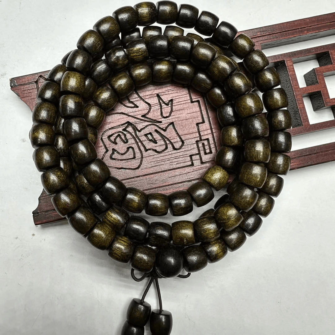 612号  沉木0.8通珠手链手串