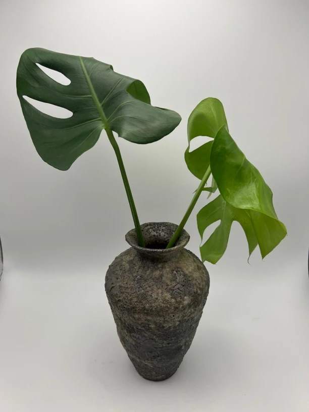 诧寂风复古手工小陶盆手工摆件