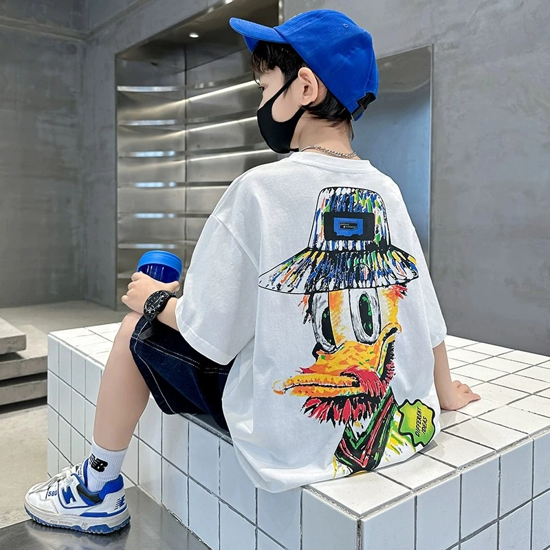 【100%纯棉】男女短袖T恤童装夏季新款儿童宝宝半袖上衣中大小童