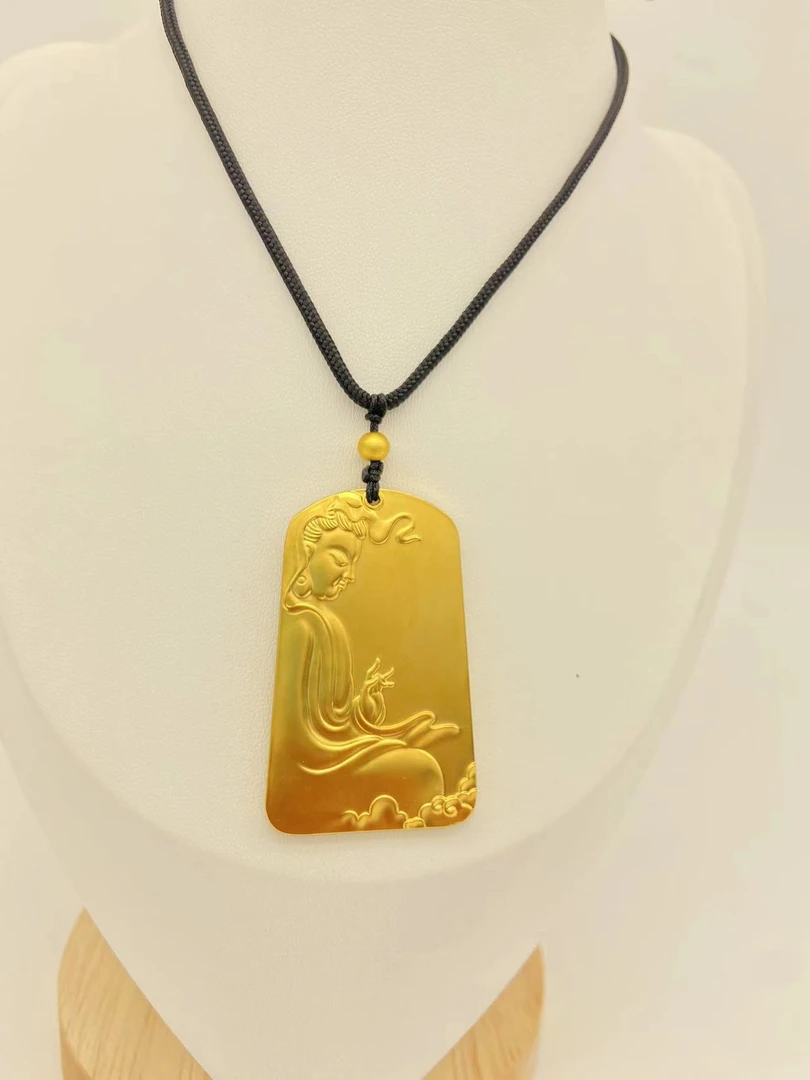 铜合金吊坠 精工祥云观音吊坠