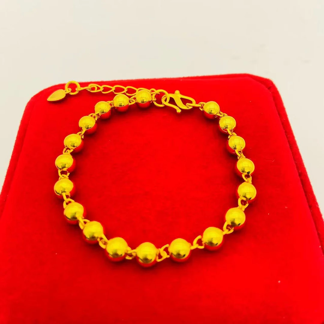 铜合金手链 精工珠珠实心手链