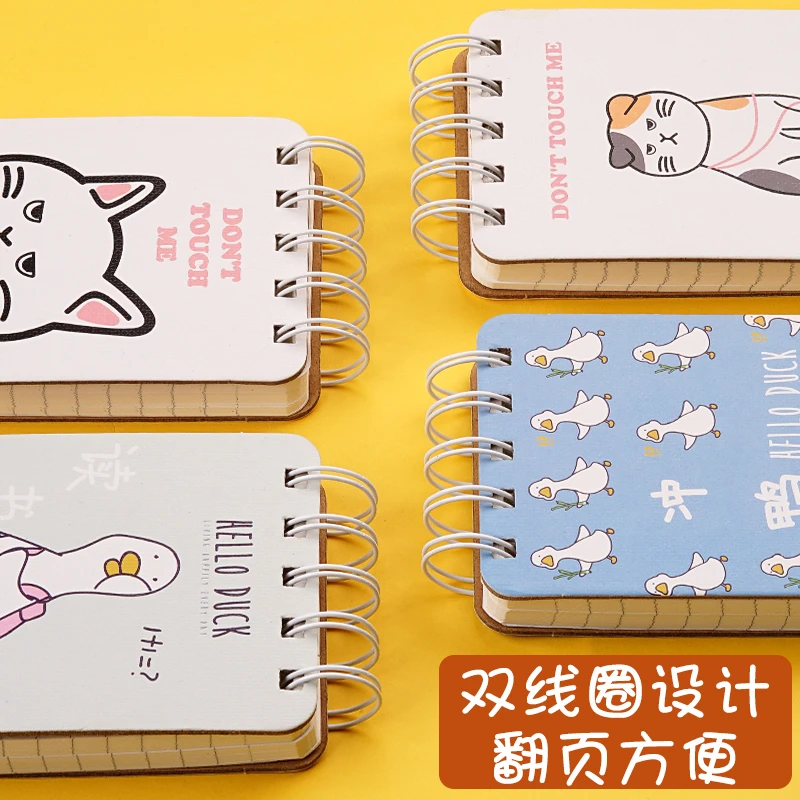 迷你小本子线圈本笔记本子可携式记事本卡通可爱学生随身携带迷你