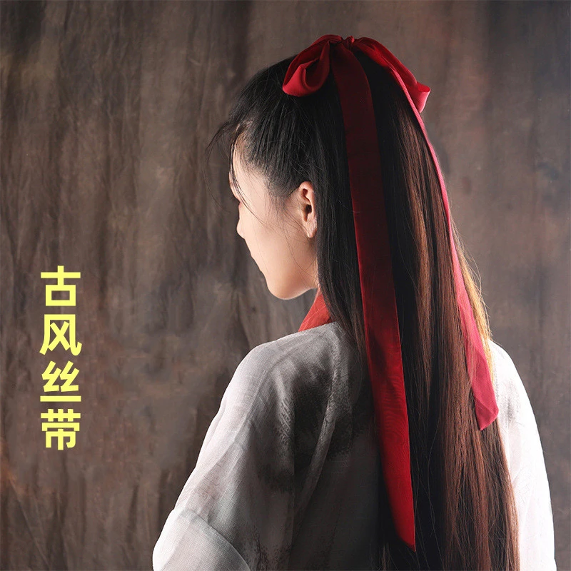 古风宫廷百搭飘带古代少女仙女复古国风仙气丝带汉服发饰手工发带