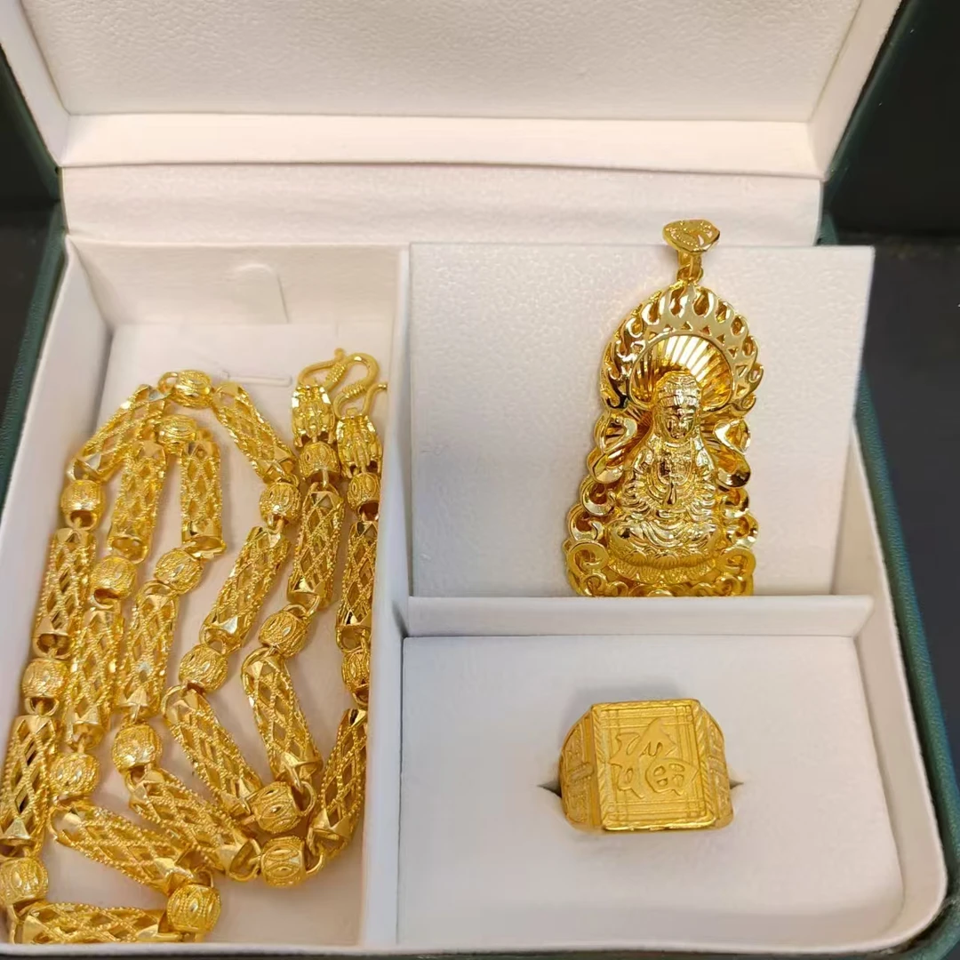 合金项链 {抖音好物}  单珠帝王项链 男款 时尚 轻奢 潮流 百搭