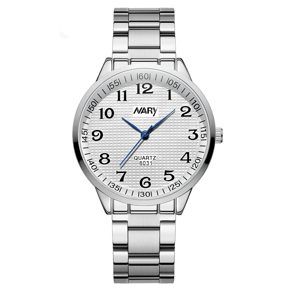 【翰龍集团】名匠系列气质时尚数字大表盘百搭简约男士腕表6031