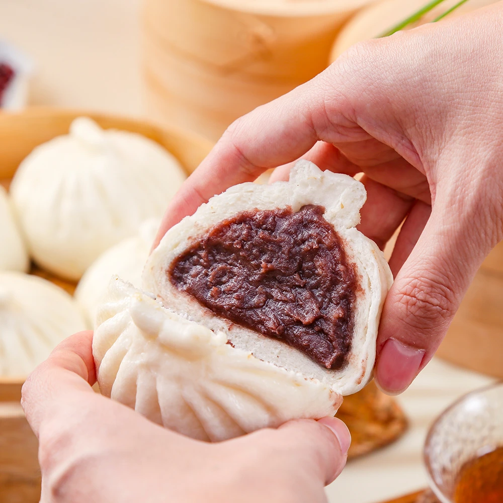 【东园】扬州豆沙包480g*4袋组合面点早餐美食