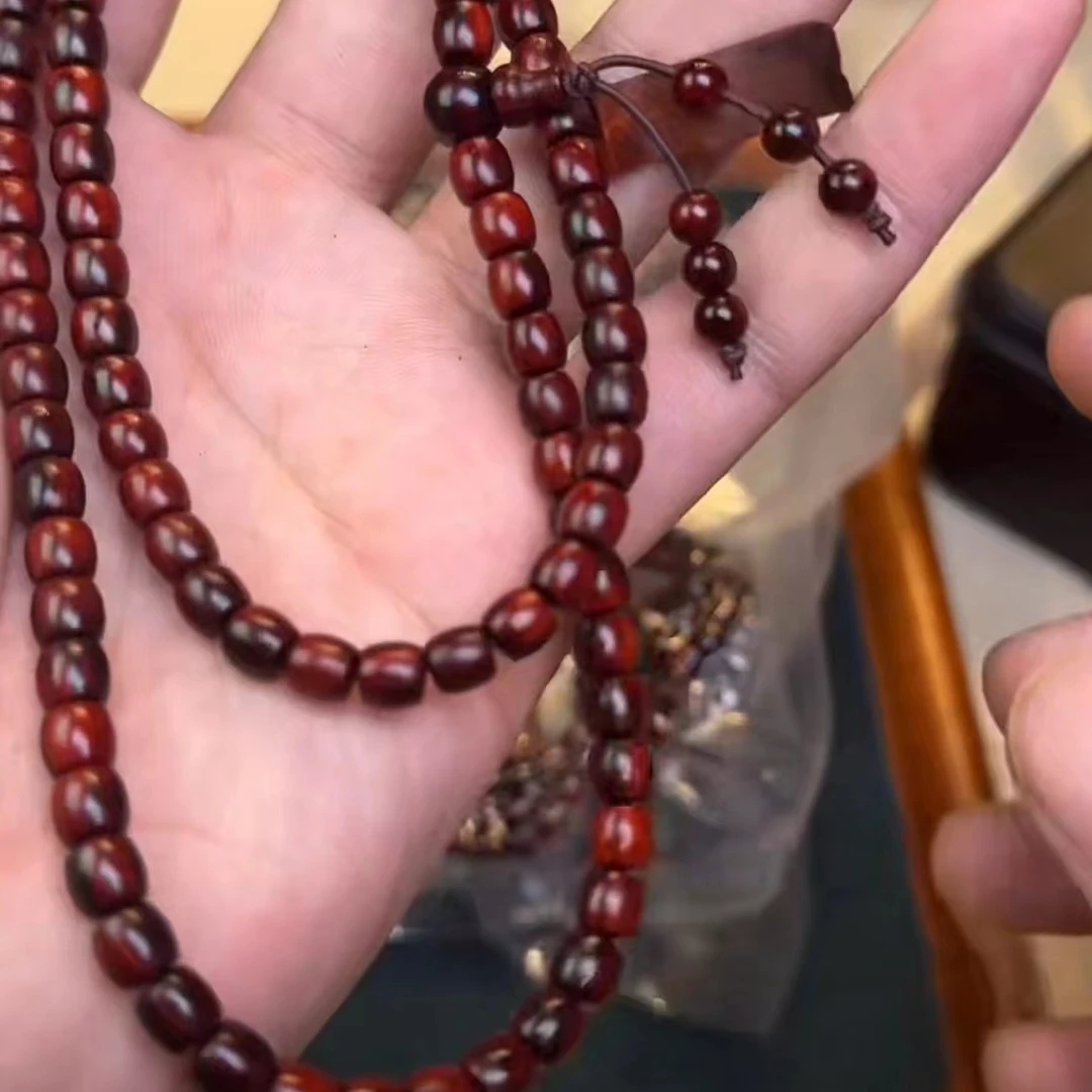 小叶紫檀5x6直切108颗手串（多样性发其一）