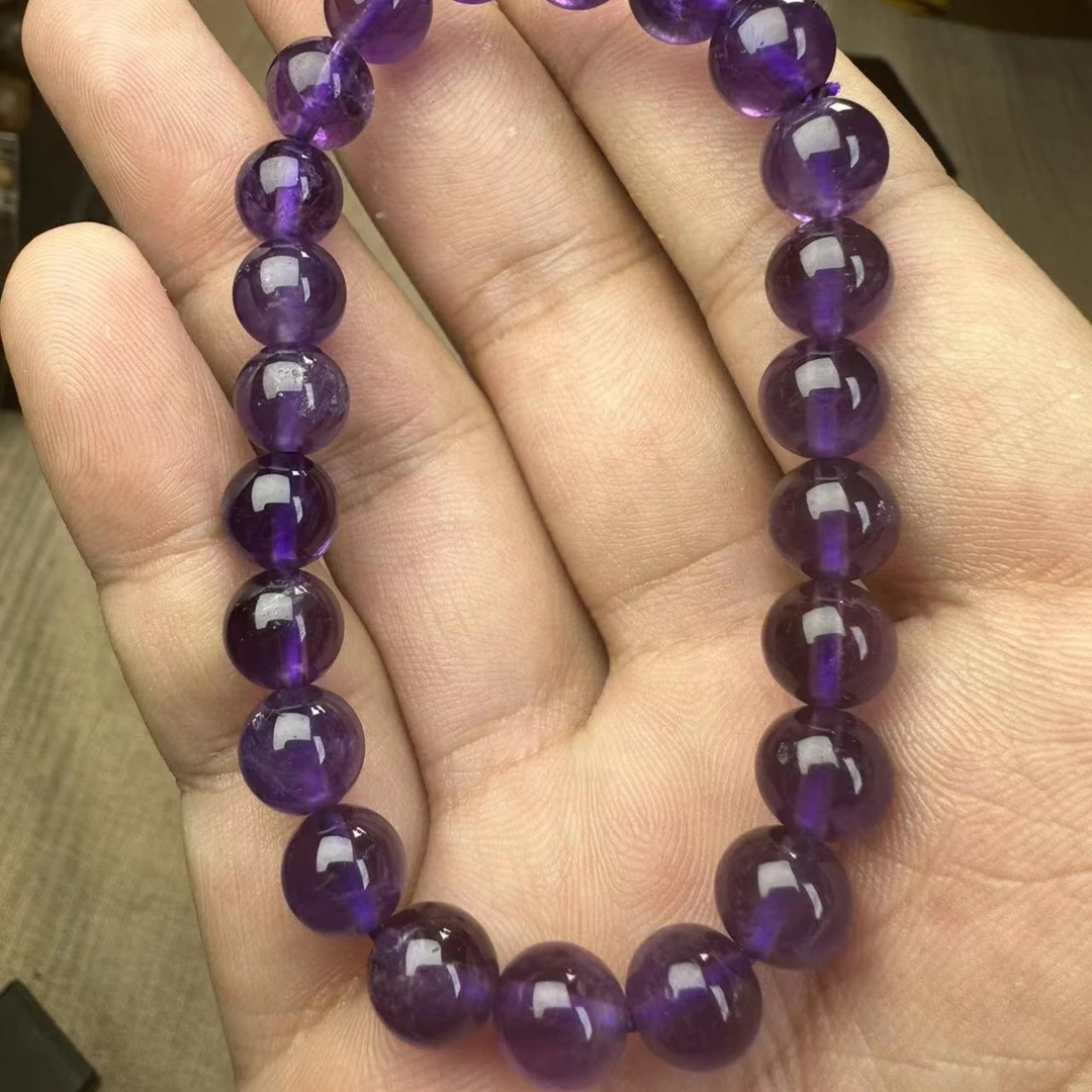 紫水晶9mm深紫色多样性发其一