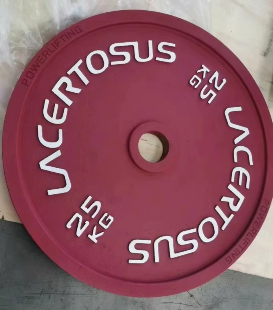 力量举杠铃片铁片 一块25公斤