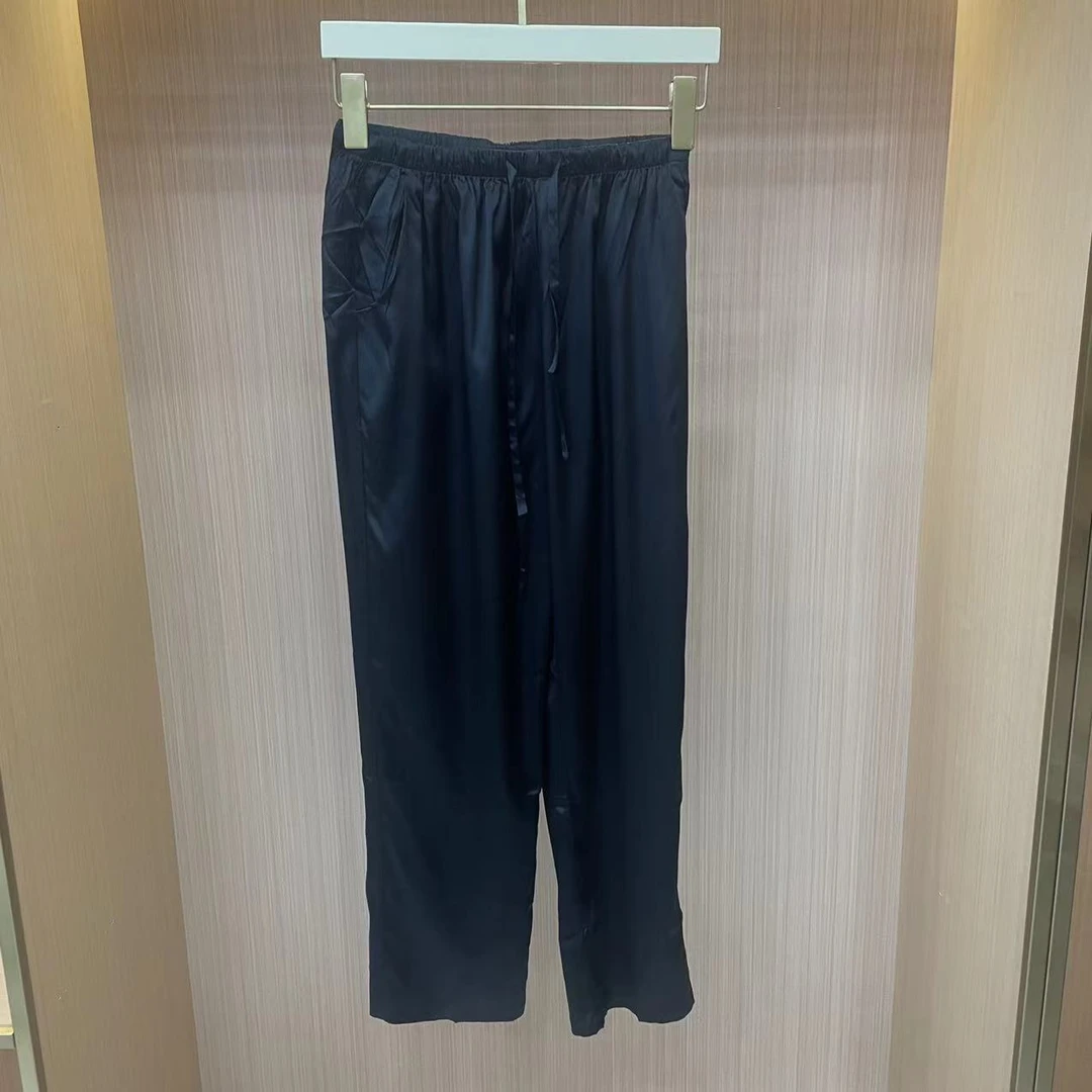 【LJWM】重磅桑蚕丝休闲裤 K24831