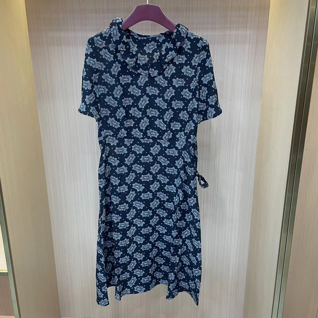 【LJWM】桑蚕丝真丝短袖连衣裙S8051