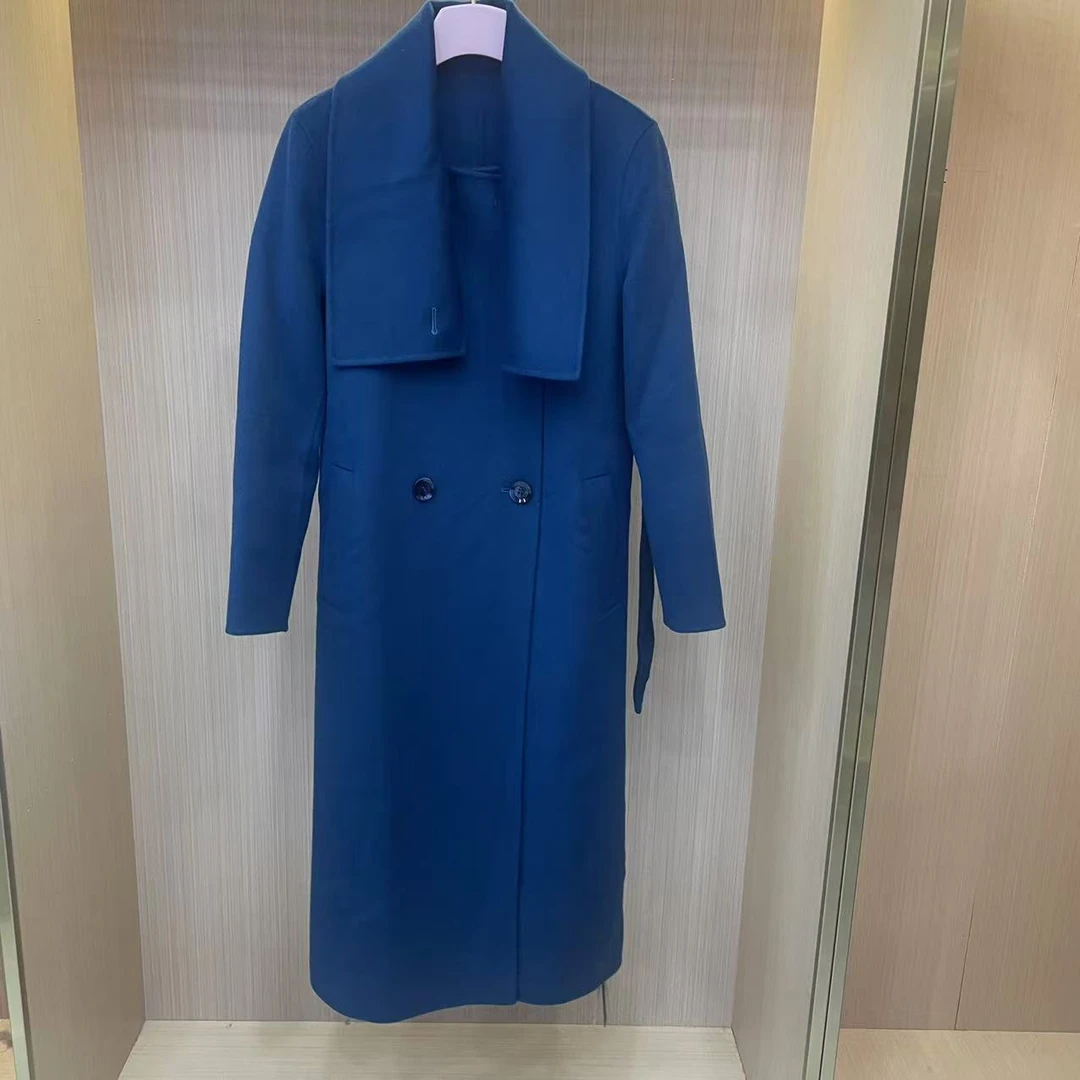 【LJWM】绵羊毛山羊绒双面呢大衣 YM1808