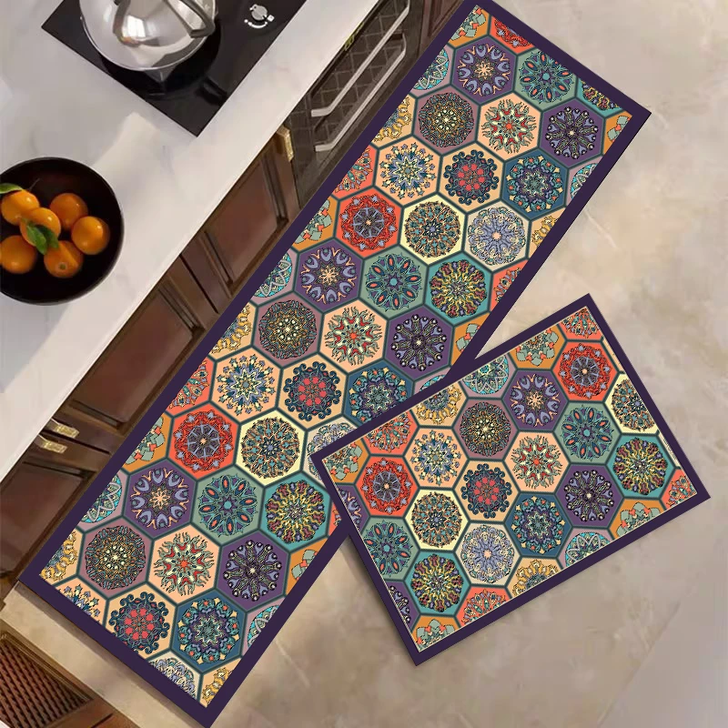 X101-5【40*60+40*120cm】厨房地垫防滑防油免洗耐脏脚垫家用硅藻泥