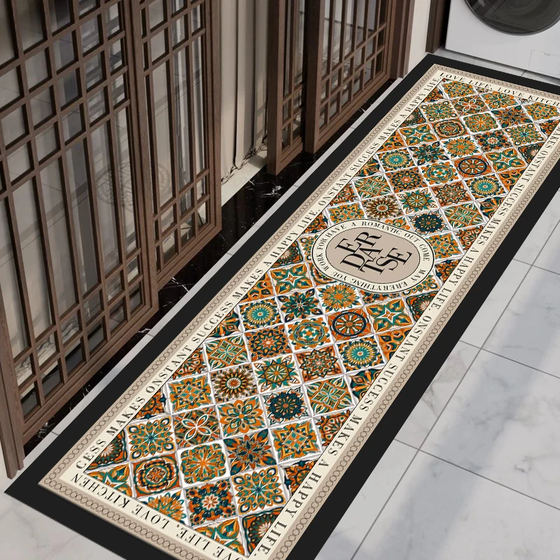 X108-8【60*200cm】硅藻泥阳台飘窗床边地垫移门长条吸水地毯门垫