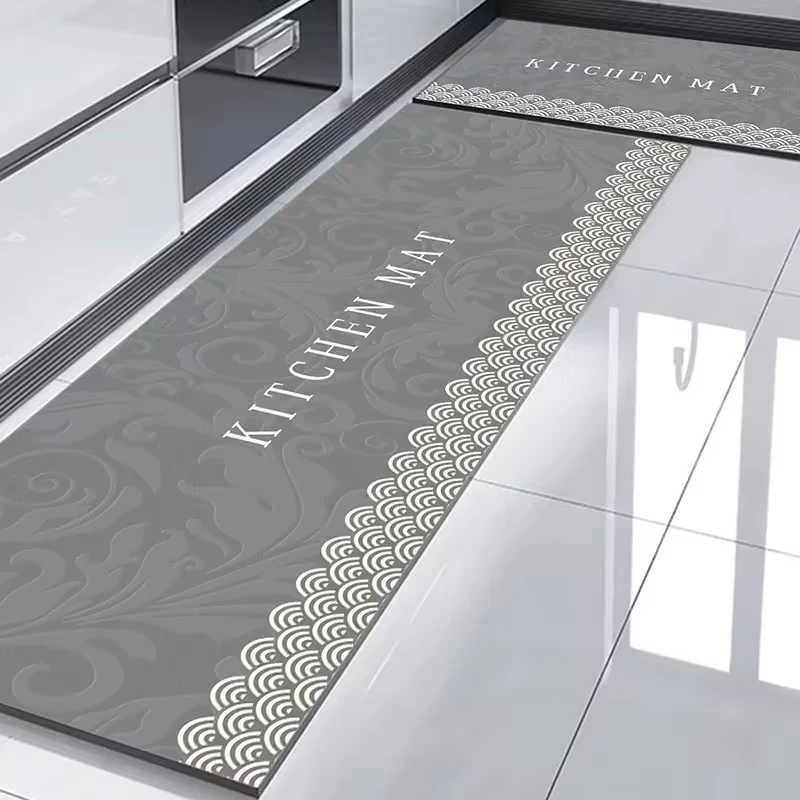 F552【40*60+40*120cm】硅藻泥地毯门口入户玄关客厅卧室床边毯地垫