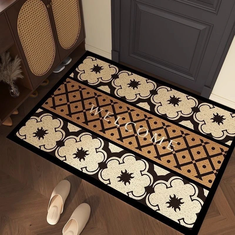 X137-7【80*120cm】硅藻泥入户门垫进门地垫门口玄关防滑免洗地毯