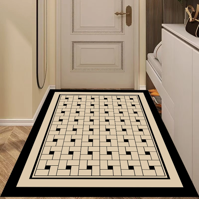 X180-U【100*160cm】硅藻泥高级入户门地垫门垫门口地毯玄关防滑